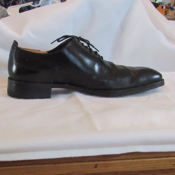 Fratelli Rossetti Black Derbys Size 9.5 Made in Italy Excellent Pre-Owned Cond. - Picture 8 of 11